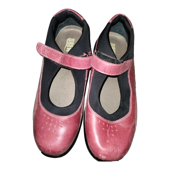 Drew Red Black Mary Jane Leather Orthotic Comfort Shoes Size 8.5 - Picture 10 of 10
